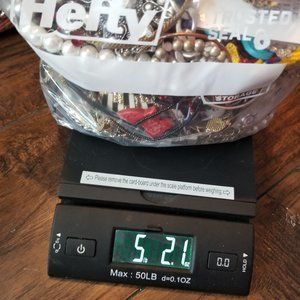 5 Pounds Of Junk Costume Jewelry For Crafts